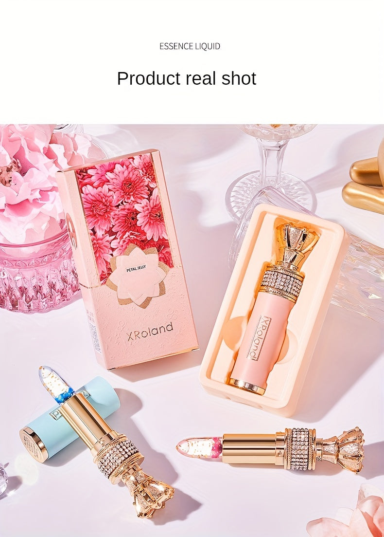 Enchanting Flower Petal Temperature-Responsive Lip Gloss - Deeply Moisturizing, Color-Transforming, Non-Transfer Formula with Crystal Clear Water-Gloss Finish - Perfect for Autumn and Winter