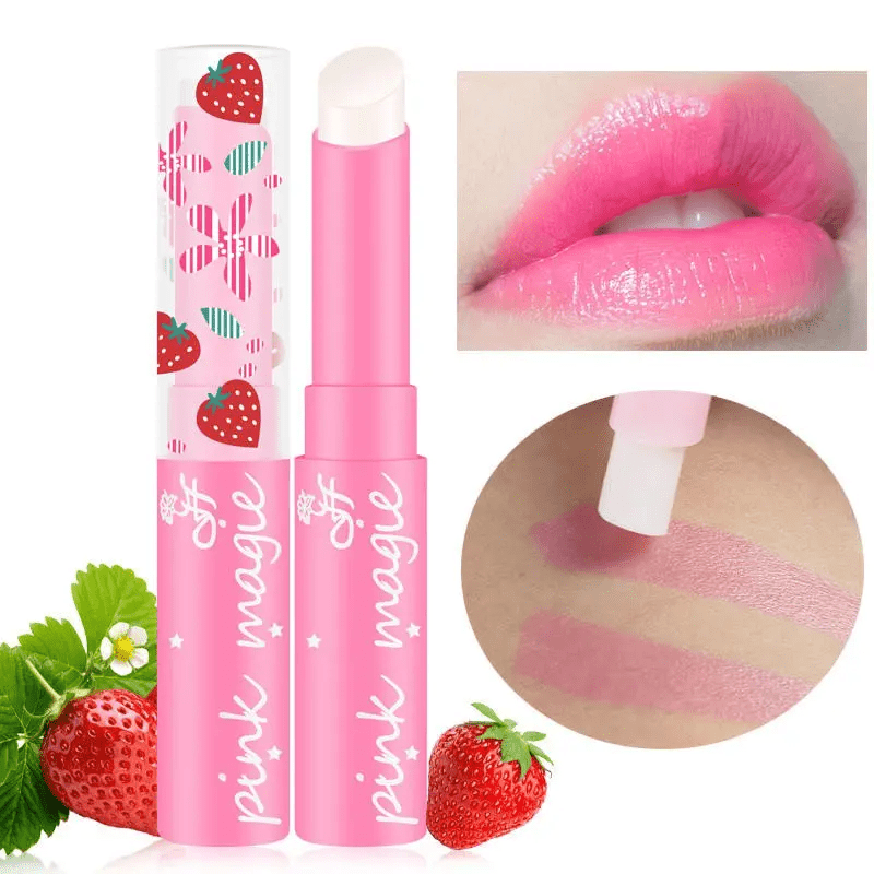 Strawberry Bliss - Transforming Color Changing Lipstick - [Hydrating & Nourishing Formula - [Waterproof, Anti-dry, Crack-resistant - [Season-sensitive Temperature Color Shift - [Luxurious Lip Care for a Smudge-proof, Long-las