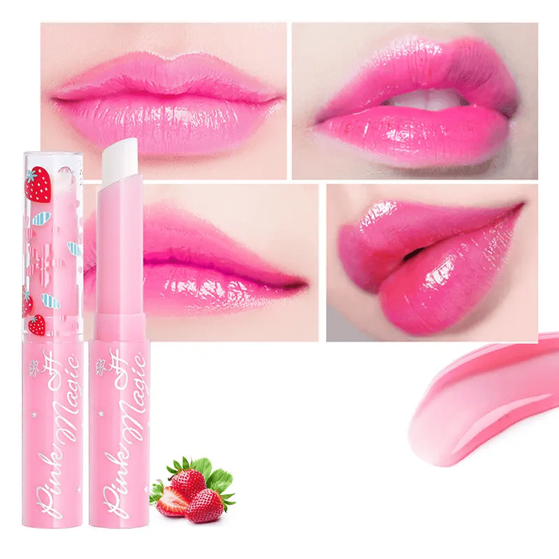Strawberry Bliss - Transforming Color Changing Lipstick - [Hydrating & Nourishing Formula - [Waterproof, Anti-dry, Crack-resistant - [Season-sensitive Temperature Color Shift - [Luxurious Lip Care for a Smudge-proof, Long-las