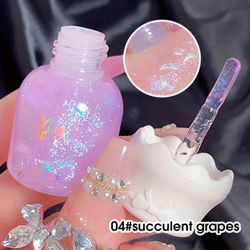 Milk Bottle Lip Gel - Vitamin E Enriched Shine, 12-Hour Hydration, Natural Nude Shade - Perfect Valentine's Day Gift