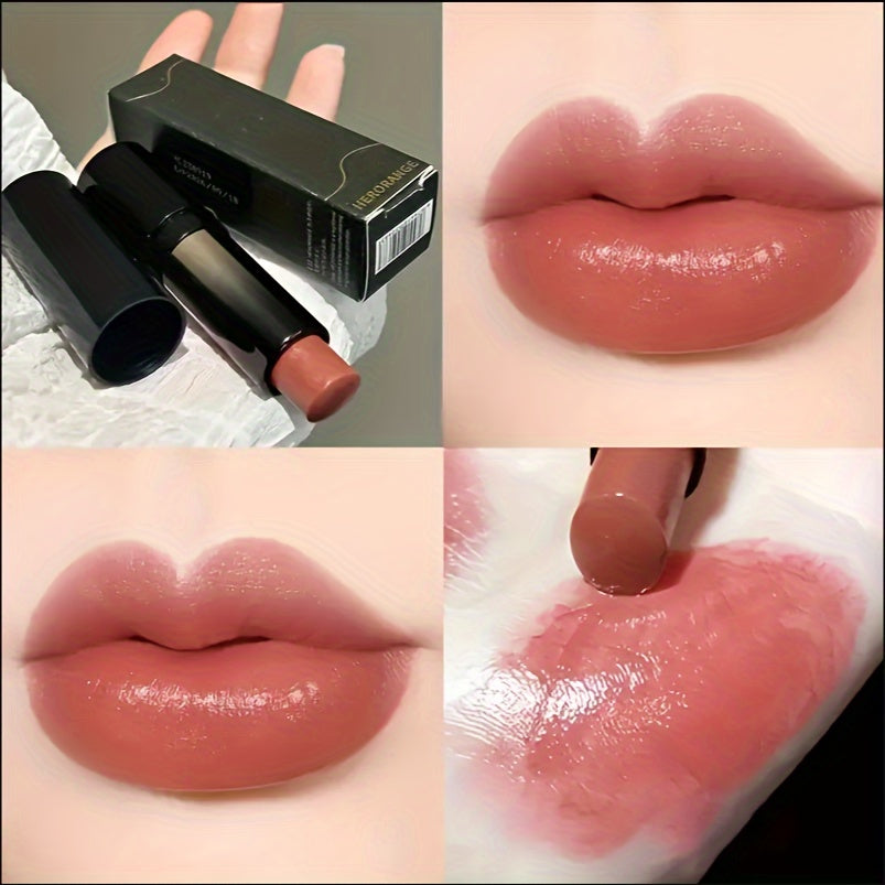 Shimmery Lipstick Deluxe - 6-in-1 Moisturizing Long-Lasting Matte Lip Color with Hydrating & Plumping Effect, Full Coverage for All Skin Types, Berry & Mixed Tones, Ideal for Travel & Work, Adult Age Range