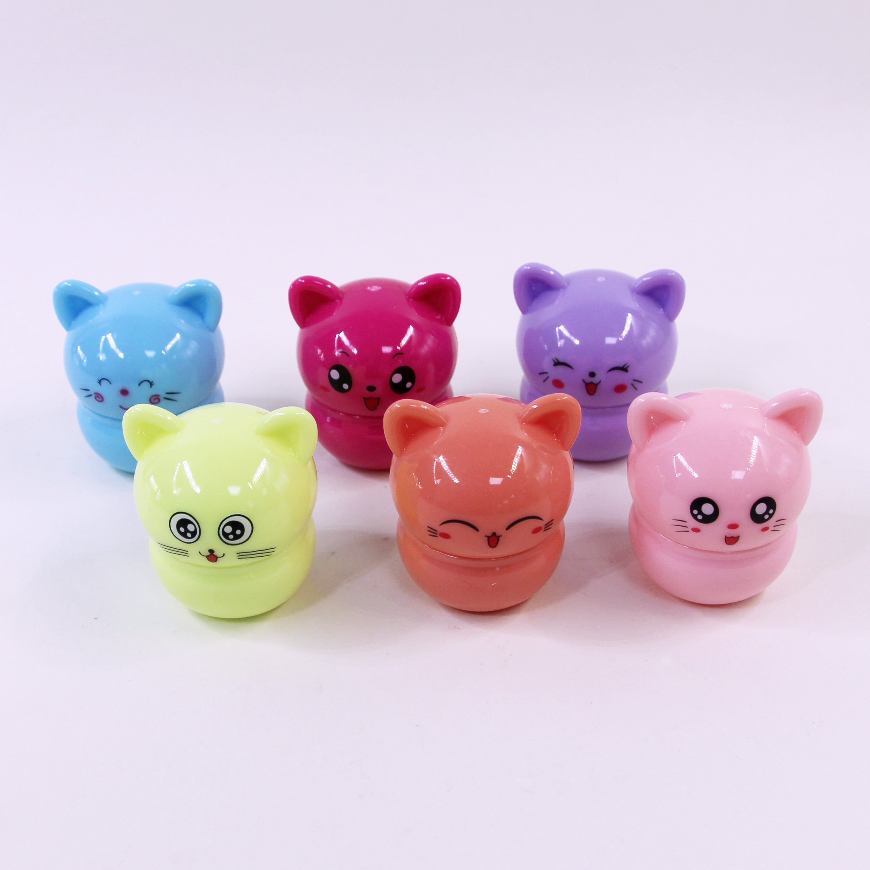 Glossy Multicolor Lip Balm for Soft, Hydrated Lips - All-Skin Friendly with Kitty Charm Packaging, Ideal Valentine’s Gift