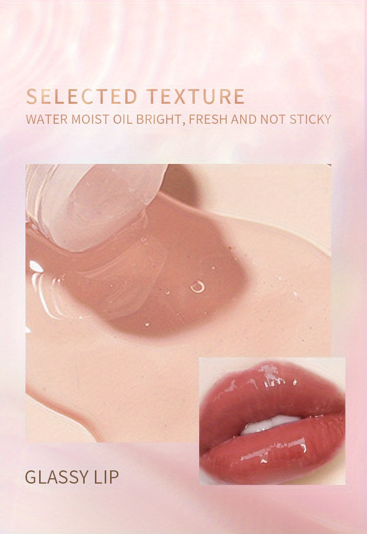 Charming, Smudge-Proof Lip Enhancer Lip Gloss: Shiny Liquid Lipstick & Nourishing Lip Stain Valentine's Day Gifts Contain Plant Squalane
