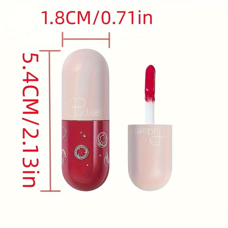 Capsule Lip Stain Non Stick Cup Non Fade Lip Gloss Mirror Glow Valentine's Day Gifts For Music Festival
