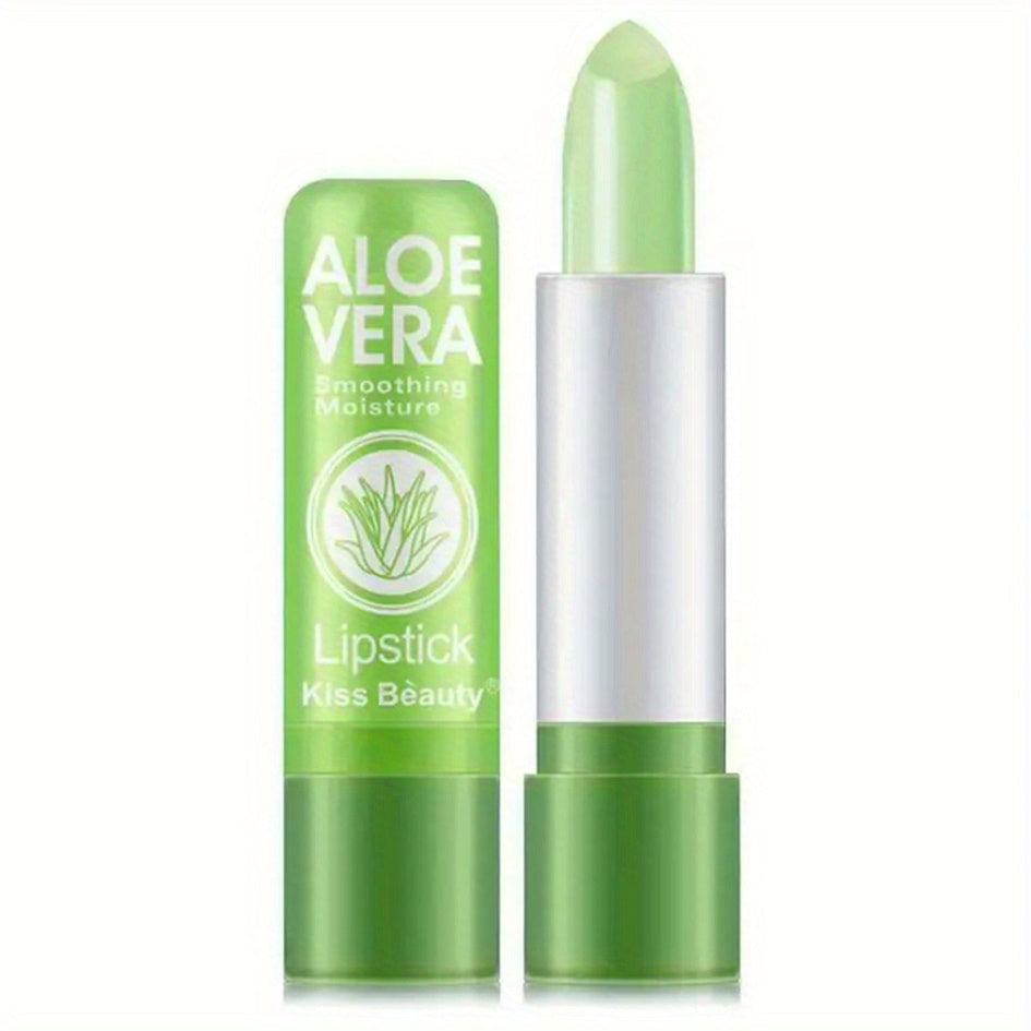 Aloe Vera Color Changing Lipstick - Long Lasting, Moisturizing, Waterproof Lip Care With Nutritious Plumper Tinted Lip Gloss Valentine's Day Gifts