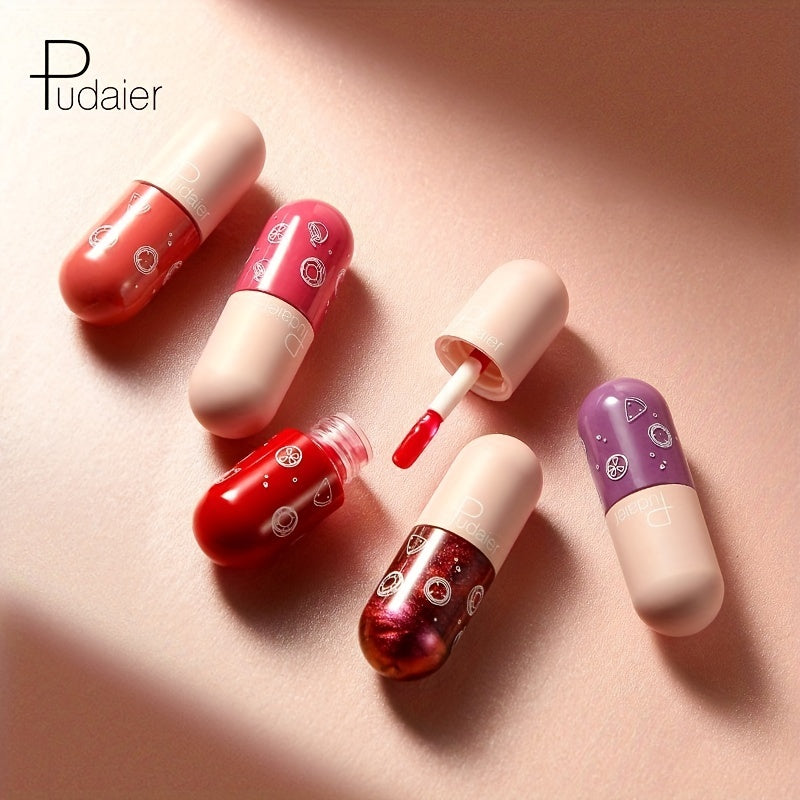 Capsule Lip Stain Non Stick Cup Non Fade Lip Gloss Mirror Glow Valentine's Day Gifts For Music Festival