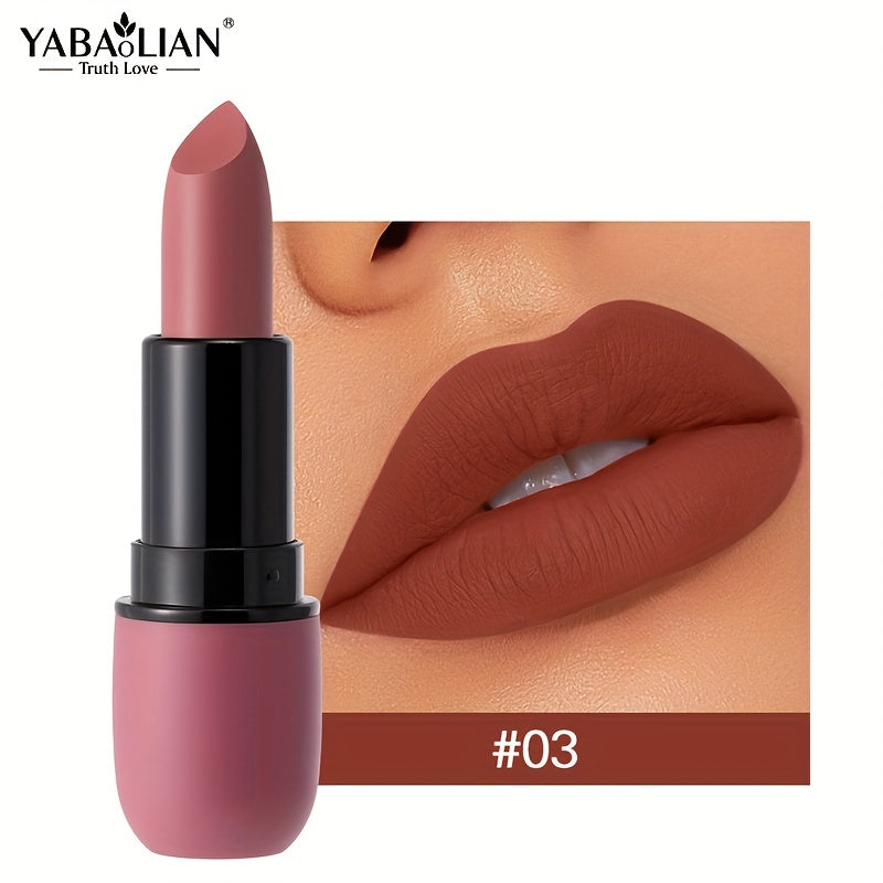6-Color Matte Velvet Lipsticks, Color Rendering Lip Tint, Long Lasting Waterproof And Smudge Proof Lipsticks YABAOLIAN