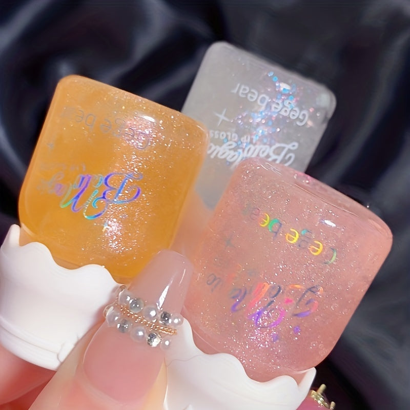 Milk Bottle Lip Gel - Vitamin E Enriched Shine, 12-Hour Hydration, Natural Nude Shade - Perfect Valentine's Day Gift