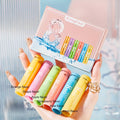 6 Packs Moisturizing Lip Balm Kit - Apple, Strawberry, Orange, Aloe, Grape, and Lemon Flavors, Long-Lasting Lip Care with Hydrating Formula