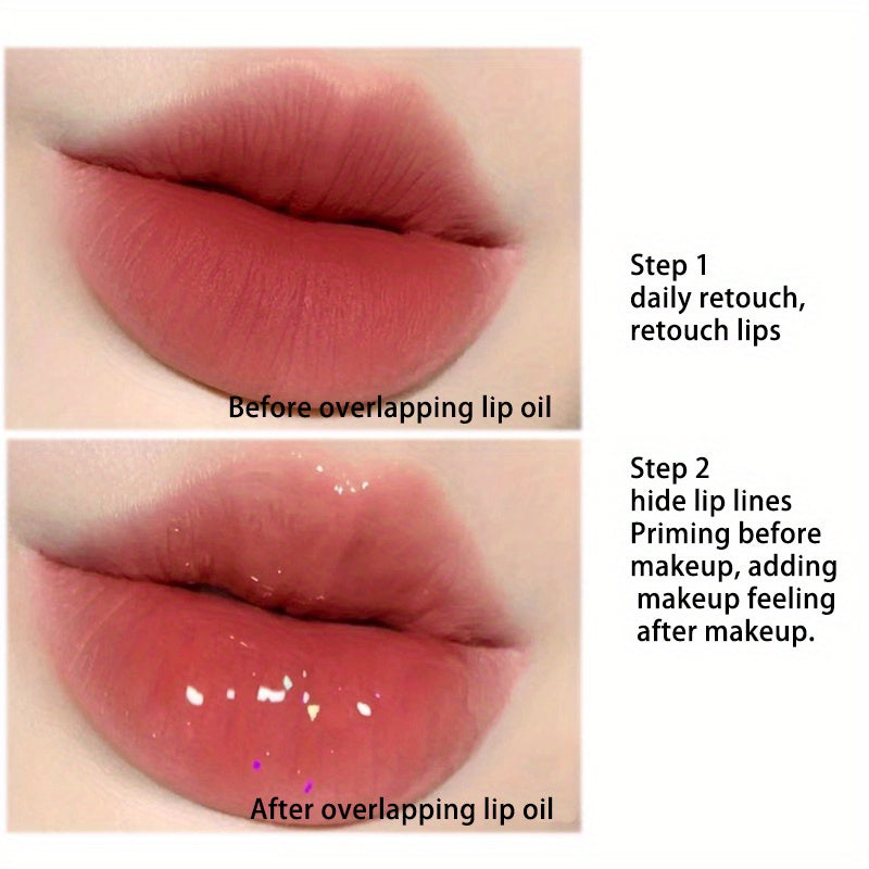 GG Water Feeling Jelly Lip Oil - Moisturizing And Hydrating Lip Gloss For Lightening Wrinkles And Non-cracking Valentine's Day Gifts