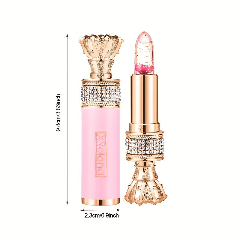 Enchanting Flower Petal Temperature-Responsive Lip Gloss - Deeply Moisturizing, Color-Transforming, Non-Transfer Formula with Crystal Clear Water-Gloss Finish - Perfect for Autumn and Winter