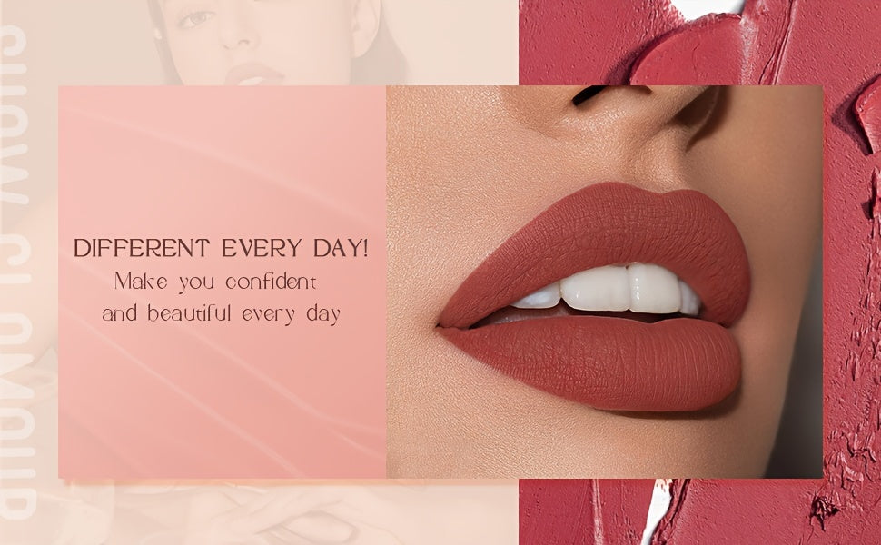 8-Color Moisturizing Lipstick Crayon - Long-lasting, Waterproof, Smooth, Fuller Effect - Professional Lip Makeup Valentine's Day Gifts