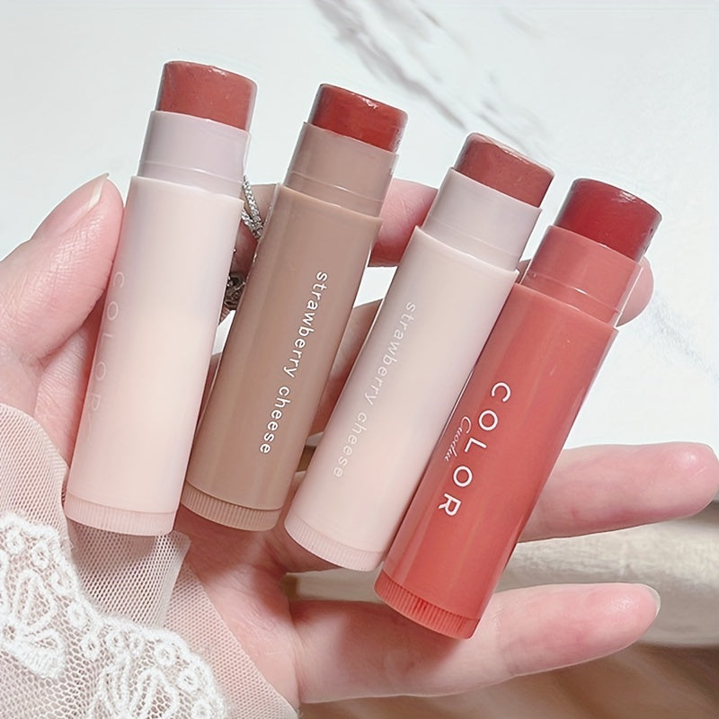 3 Color Moisturizing Lip Balm Tinted, Long-lasting Color Lifting Lightening Lip Line Soft Lipstick Valentine's Day Gifts