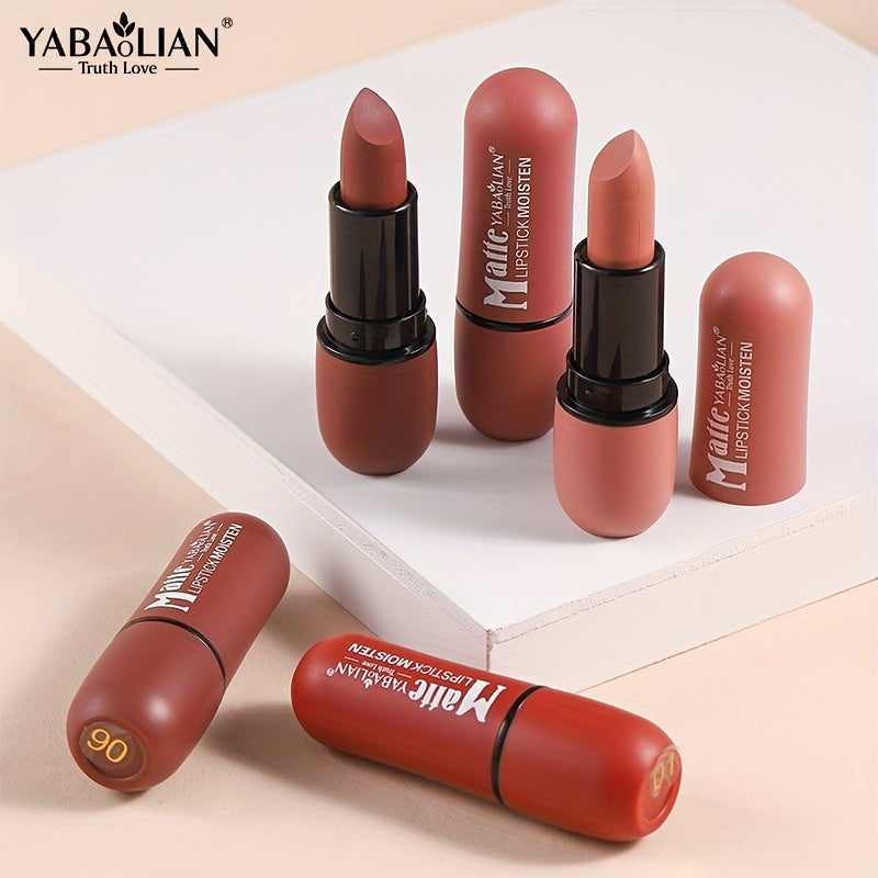6-Color Matte Velvet Lipsticks, Color Rendering Lip Tint, Long Lasting Waterproof And Smudge Proof Lipsticks YABAOLIAN