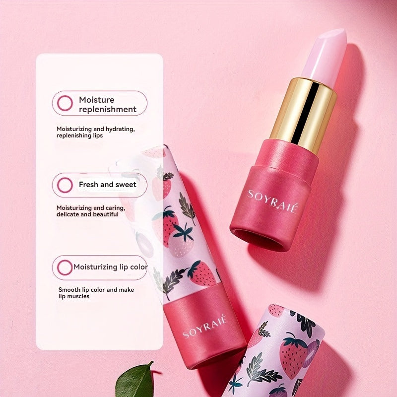 3 Flavors Lip Balm Set - Ultra-Moisturizing, Hydrating, and Nourishing Lip Care with Plant-Derived Squalane for Soft, Smooth, and Vibrant Lips - Long-Lasting, Non-Greasy, and Cruelty-Free