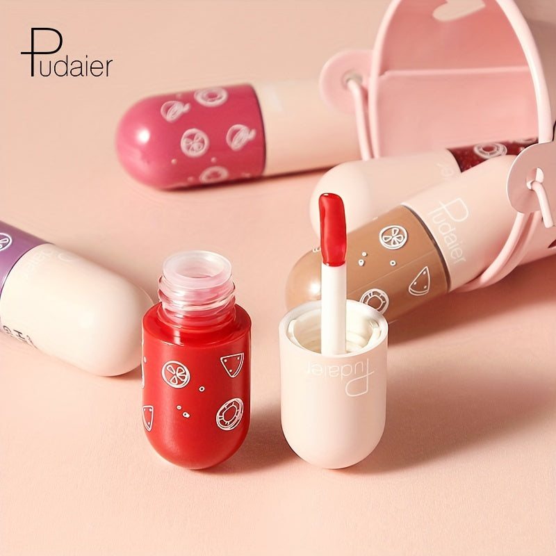 Capsule Lip Stain Non Stick Cup Non Fade Lip Gloss Mirror Glow Valentine's Day Gifts For Music Festival