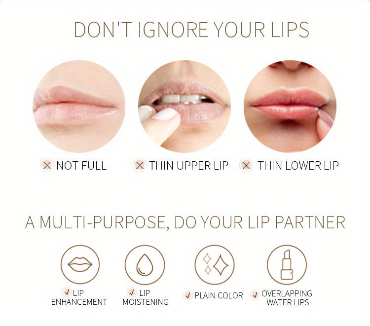 Charming, Smudge-Proof Lip Enhancer Lip Gloss: Shiny Liquid Lipstick & Nourishing Lip Stain Valentine's Day Gifts Contain Plant Squalane
