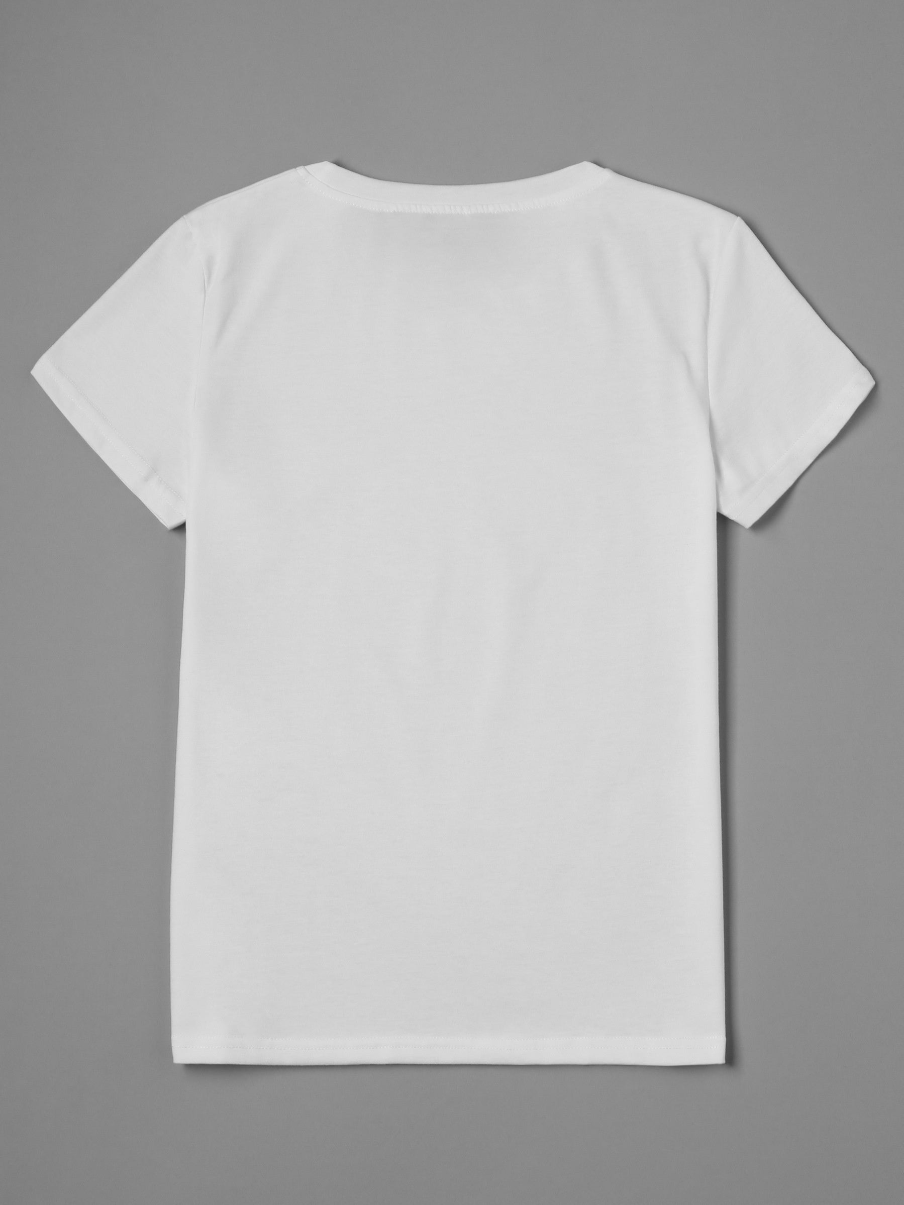 Lip & Letter Print T-shirt, Casual Short Sleeve Crew Neck T-shirt, Women's Clothing