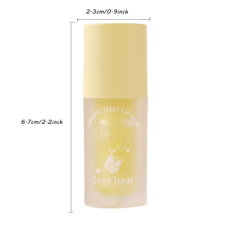 Peach Flavor Plumping Lip Gloss - Lip Glosses with Moisturizing, Water Glow Crystal Jelly Formula, Fading Lip Lines, and Valentine's Day Gift Idea for Music Festival Goers