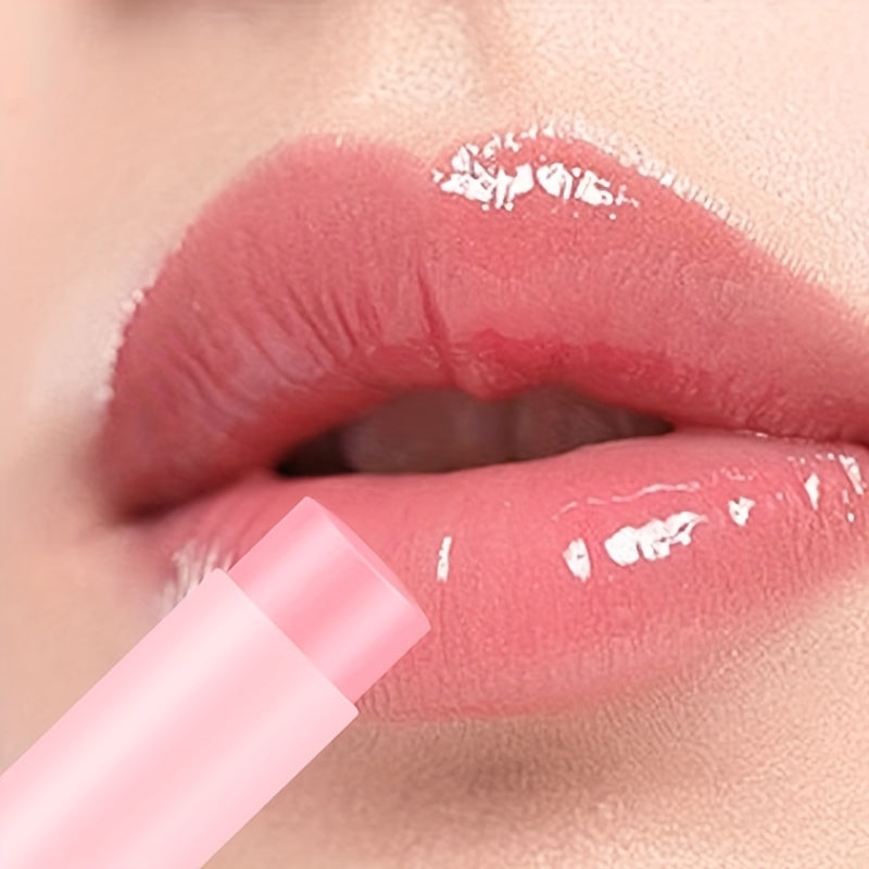 Peach Color Changing Lip Balm, Moisturizing And Hydrating, Lightening Lip Lines, Anti Dryness And Chapped Lip Lotion Valentine's Day Gifts Contain Plant Squalane
