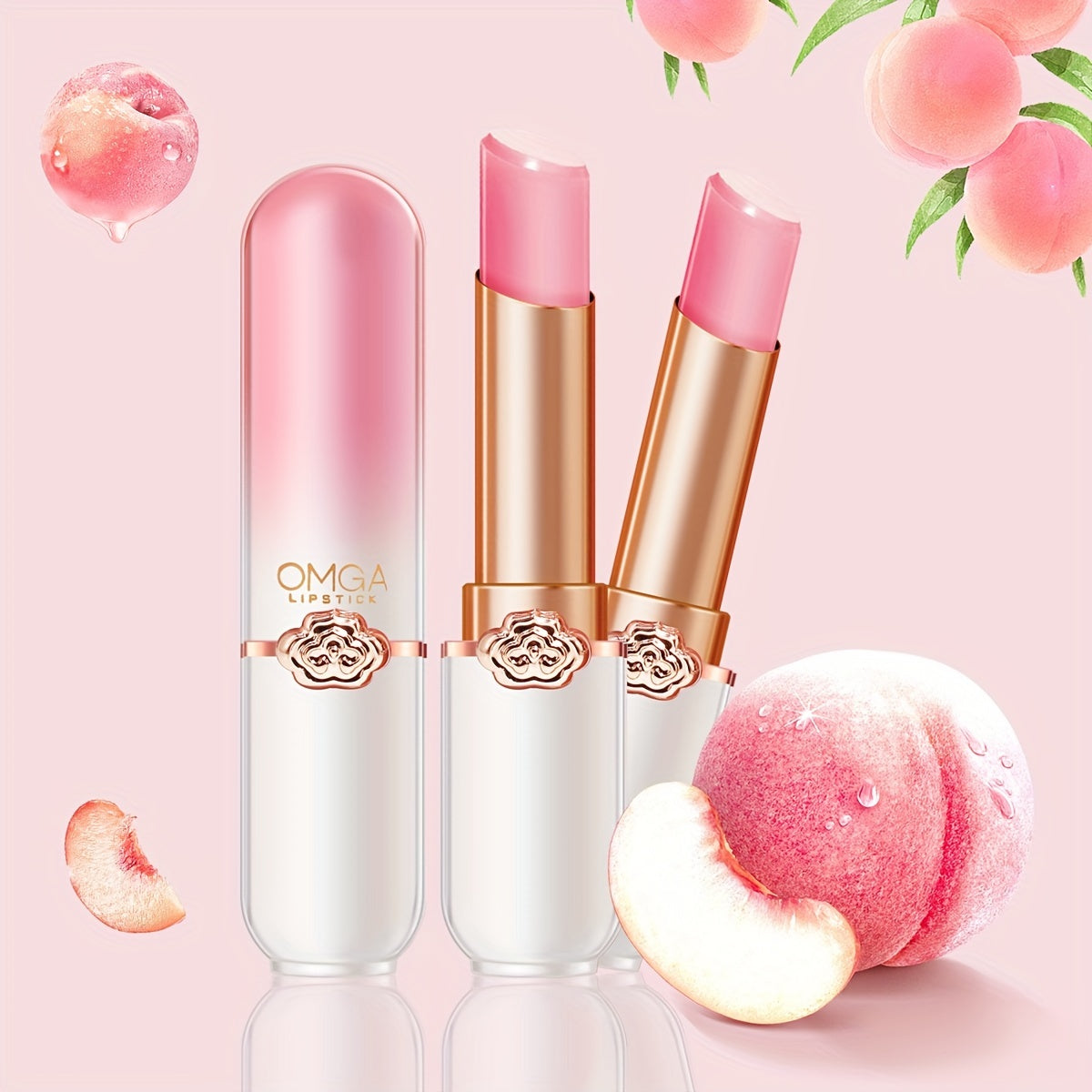 Fruit-flavored Colored Lip Balm-Long-term Nutrition In Autumn And Winter Moisturizes Chapped Lips, Gently Moisturizes Lip Balm For 8 Flavors Optional Contain Plant Squalene, Perfect Christmas Gift For Women.