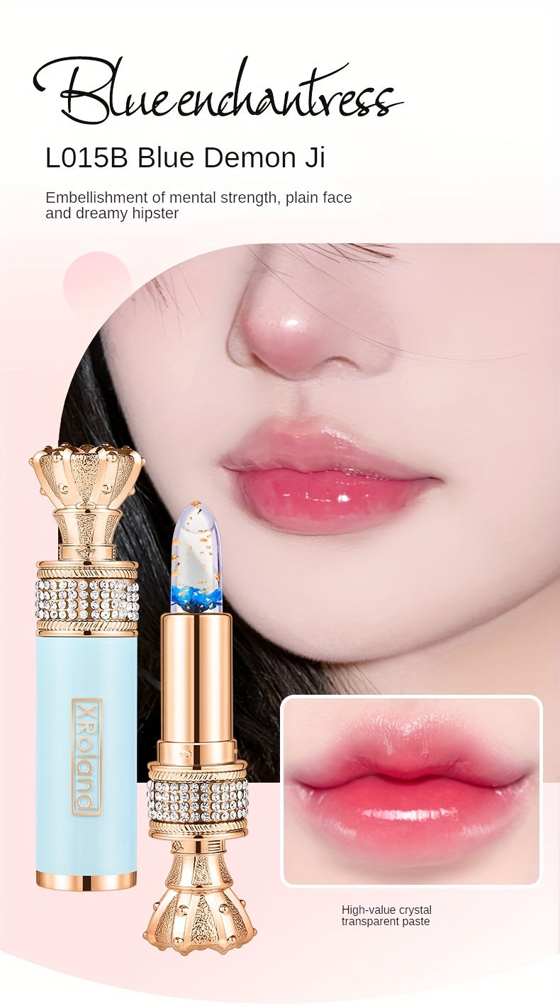 Enchanting Flower Petal Temperature-Responsive Lip Gloss - Deeply Moisturizing, Color-Transforming, Non-Transfer Formula with Crystal Clear Water-Gloss Finish - Perfect for Autumn and Winter