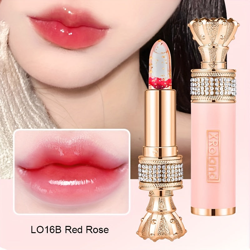 Enchanting Flower Petal Temperature-Responsive Lip Gloss - Deeply Moisturizing, Color-Transforming, Non-Transfer Formula with Crystal Clear Water-Gloss Finish - Perfect for Autumn and Winter