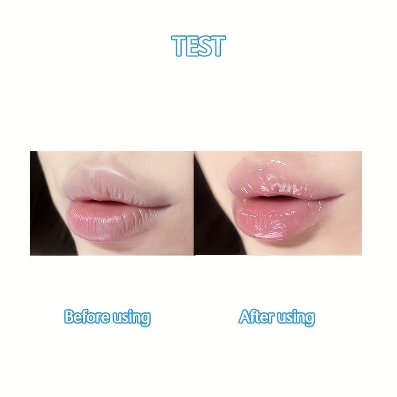 Milk Bottle Lip Gel - Vitamin E Enriched Shine, 12-Hour Hydration, Natural Nude Shade - Perfect Valentine's Day Gift