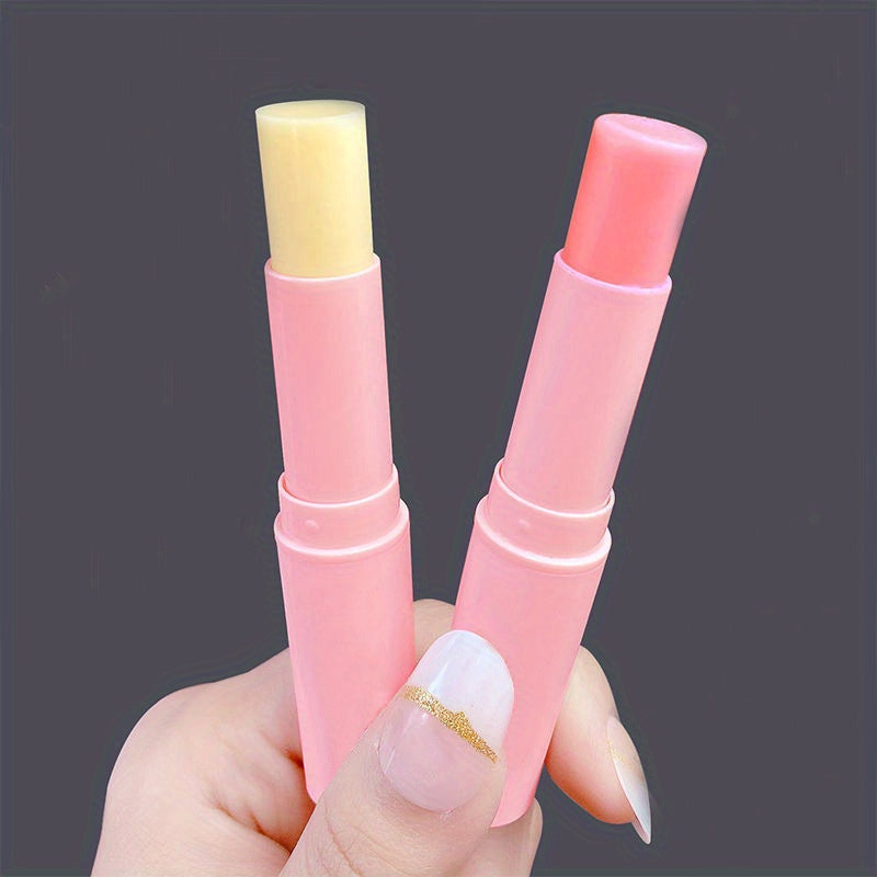 Peach Color Changing Lip Balm, Moisturizing And Hydrating, Lightening Lip Lines, Anti Dryness And Chapped Lip Lotion Valentine's Day Gifts Contain Plant Squalane