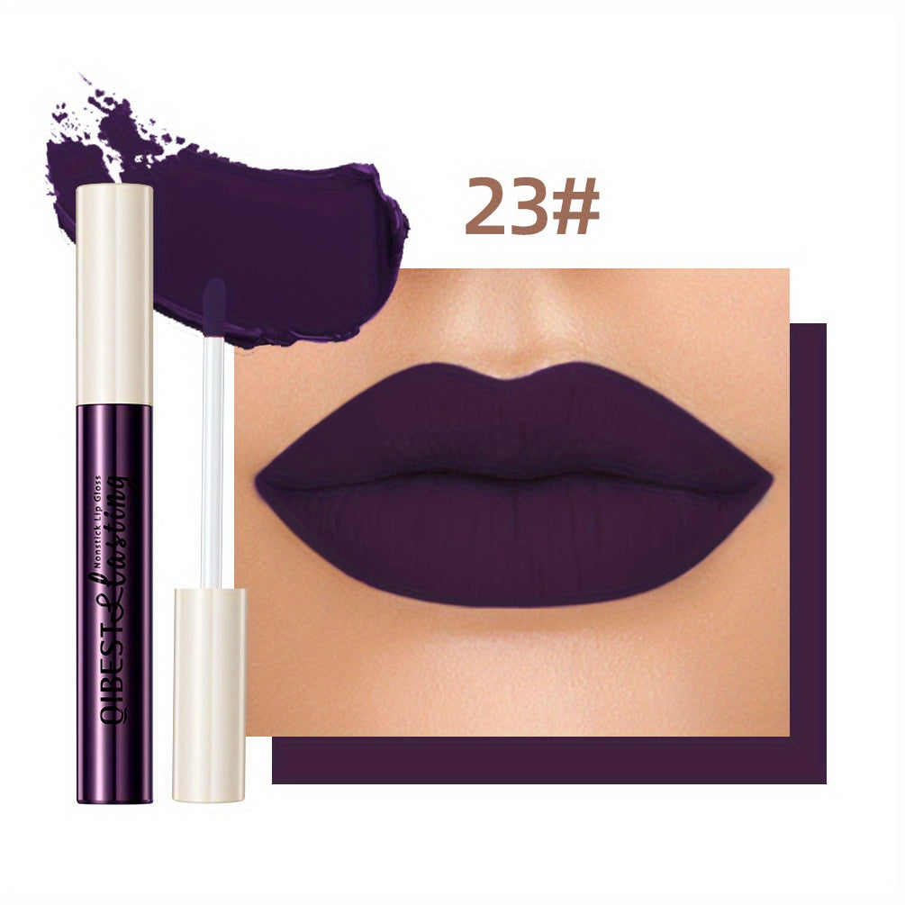 24 Colors Matte Lip Gloss, Long-Lasting, Smudge-Proof, Non-Sticky Lip Stain Valentine's Day Gifts, Ideal For Mardi Gras