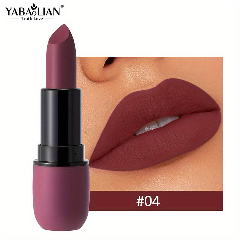 6-Color Matte Velvet Lipsticks, Color Rendering Lip Tint, Long Lasting Waterproof And Smudge Proof Lipsticks YABAOLIAN