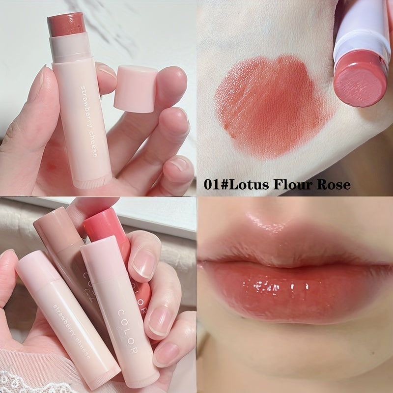 3 Color Moisturizing Lip Balm Tinted, Long-lasting Color Lifting Lightening Lip Line Soft Lipstick Valentine's Day Gifts
