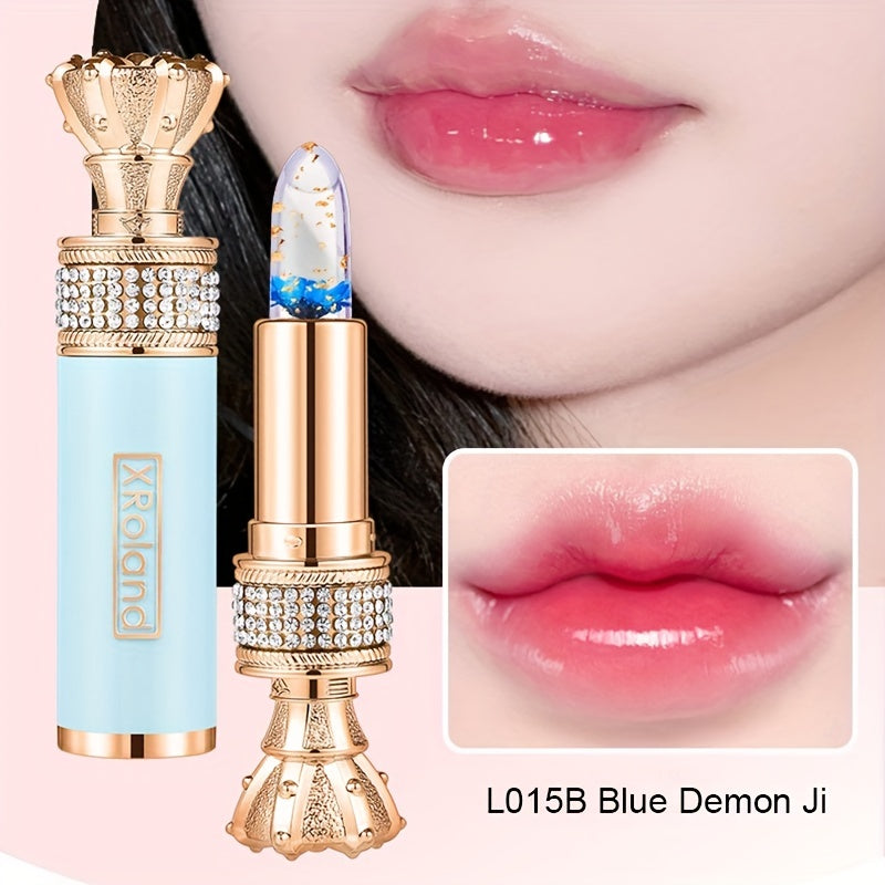 Enchanting Flower Petal Temperature-Responsive Lip Gloss - Deeply Moisturizing, Color-Transforming, Non-Transfer Formula with Crystal Clear Water-Gloss Finish - Perfect for Autumn and Winter