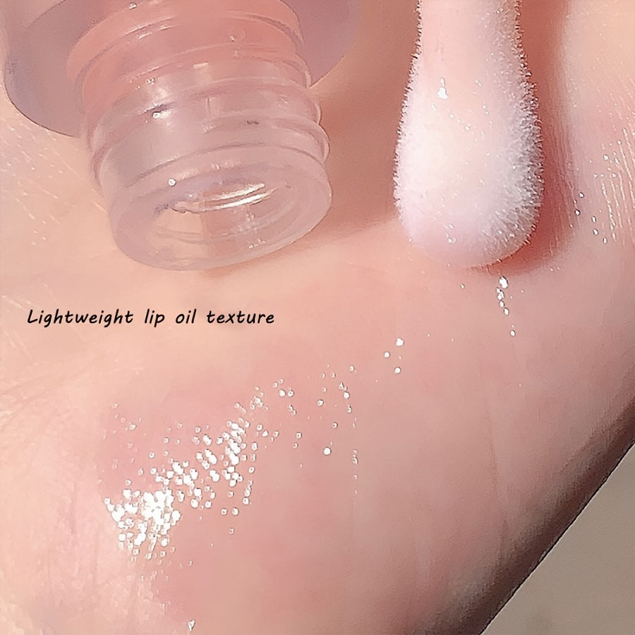 Peach Flavor Plumping Lip Gloss - Lip Glosses with Moisturizing, Water Glow Crystal Jelly Formula, Fading Lip Lines, and Valentine's Day Gift Idea for Music Festival Goers