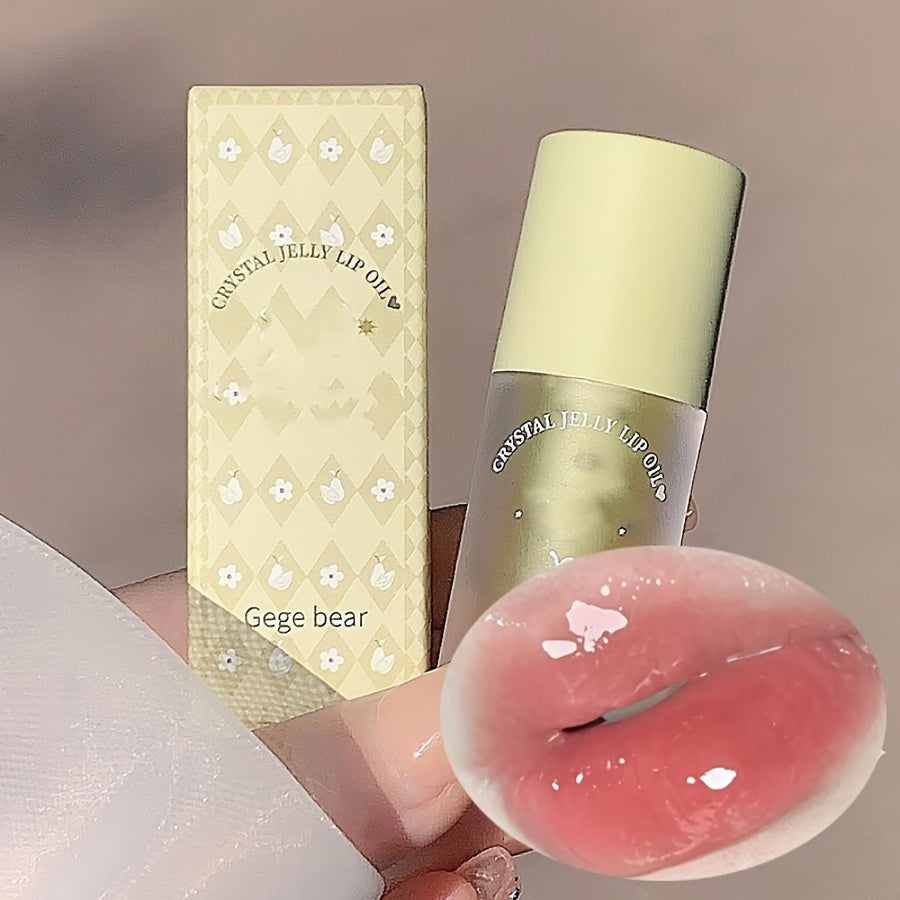 Peach Flavor Plumping Lip Gloss - Lip Glosses with Moisturizing, Water Glow Crystal Jelly Formula, Fading Lip Lines, and Valentine's Day Gift Idea for Music Festival Goers