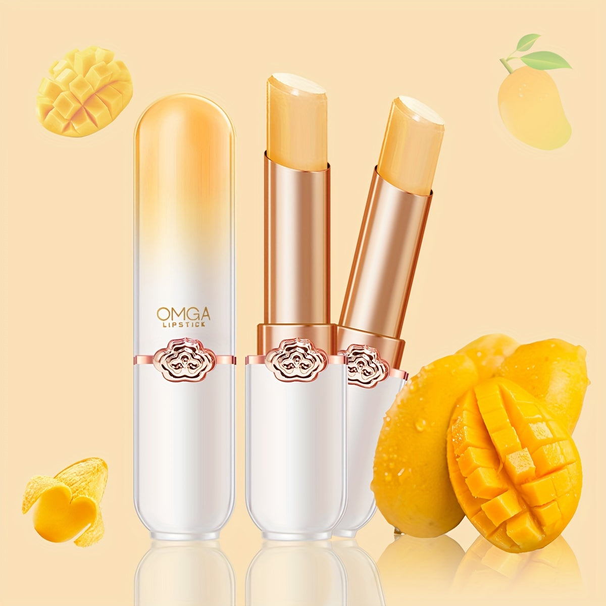 Fruit-flavored Colored Lip Balm-Long-term Nutrition In Autumn And Winter Moisturizes Chapped Lips, Gently Moisturizes Lip Balm For 8 Flavors Optional Contain Plant Squalene, Perfect Christmas Gift For Women.