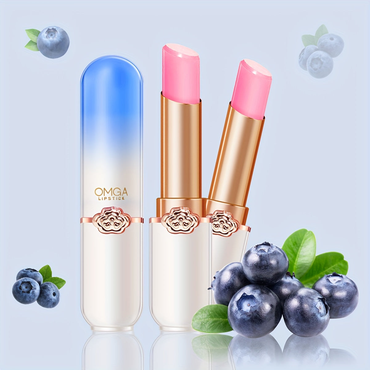 Fruit-flavored Colored Lip Balm-Long-term Nutrition In Autumn And Winter Moisturizes Chapped Lips, Gently Moisturizes Lip Balm For 8 Flavors Optional Contain Plant Squalene, Perfect Christmas Gift For Women.