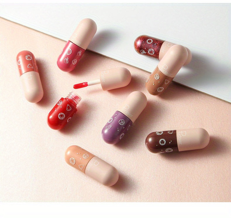 Capsule Lip Stain Non Stick Cup Non Fade Lip Gloss Mirror Glow Valentine's Day Gifts For Music Festival