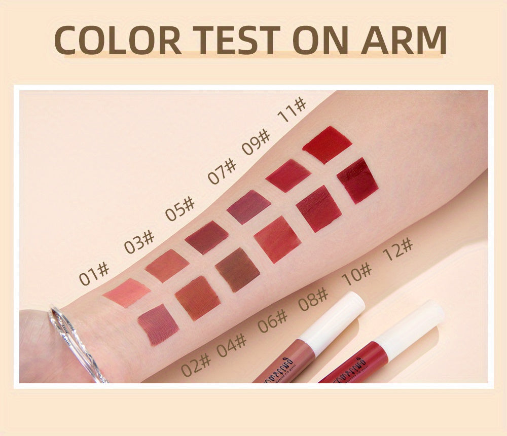 24 Colors Matte Lip Gloss, Long-Lasting, Smudge-Proof, Non-Sticky Lip Stain Valentine's Day Gifts, Ideal For Mardi Gras