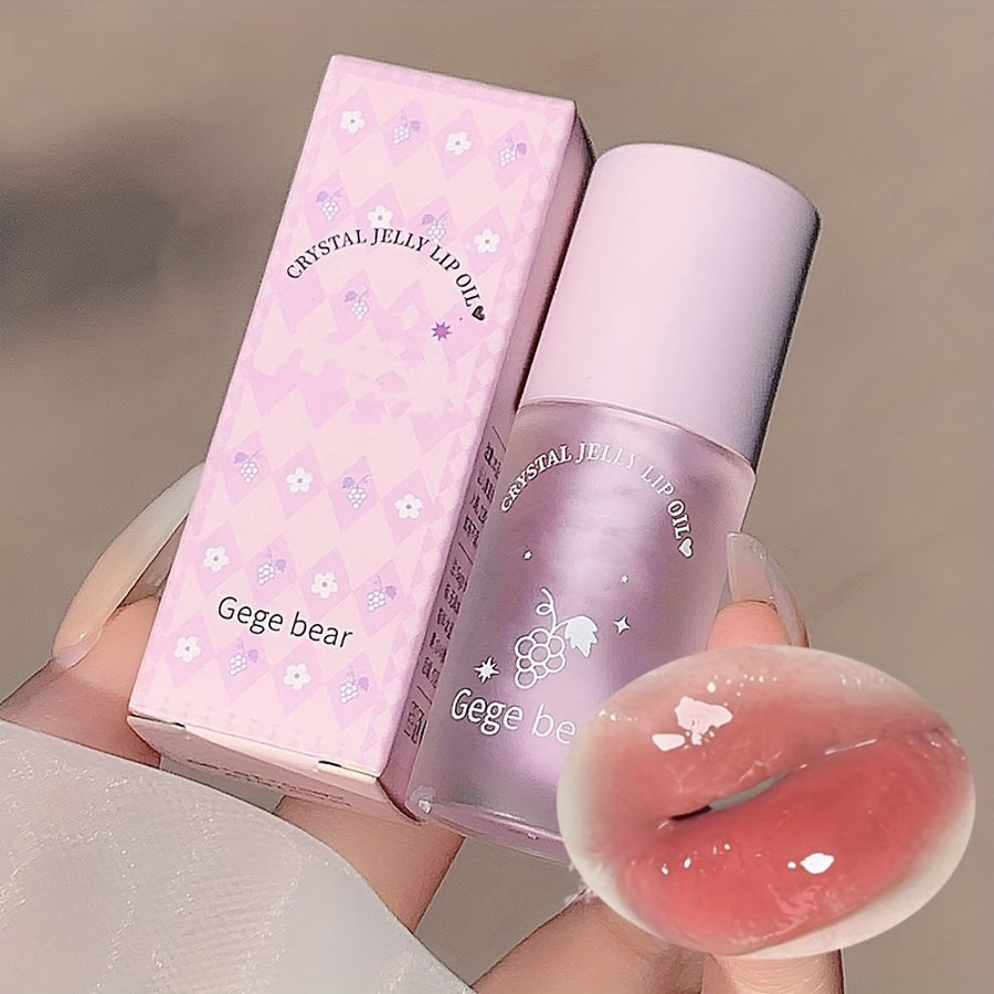 Peach Flavor Plumping Lip Gloss - Lip Glosses with Moisturizing, Water Glow Crystal Jelly Formula, Fading Lip Lines, and Valentine's Day Gift Idea for Music Festival Goers