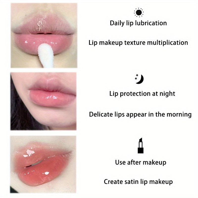 GG Water Feeling Jelly Lip Oil - Moisturizing And Hydrating Lip Gloss For Lightening Wrinkles And Non-cracking Valentine's Day Gifts