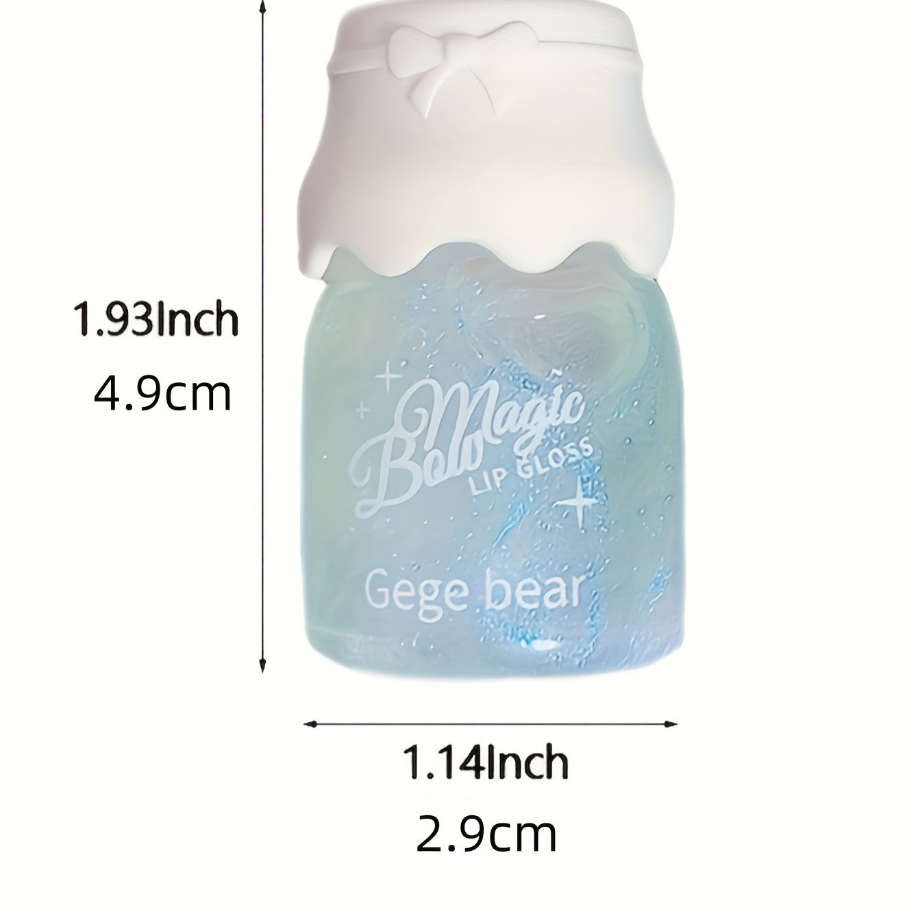 Milk Bottle Lip Gel - Vitamin E Enriched Shine, 12-Hour Hydration, Natural Nude Shade - Perfect Valentine's Day Gift