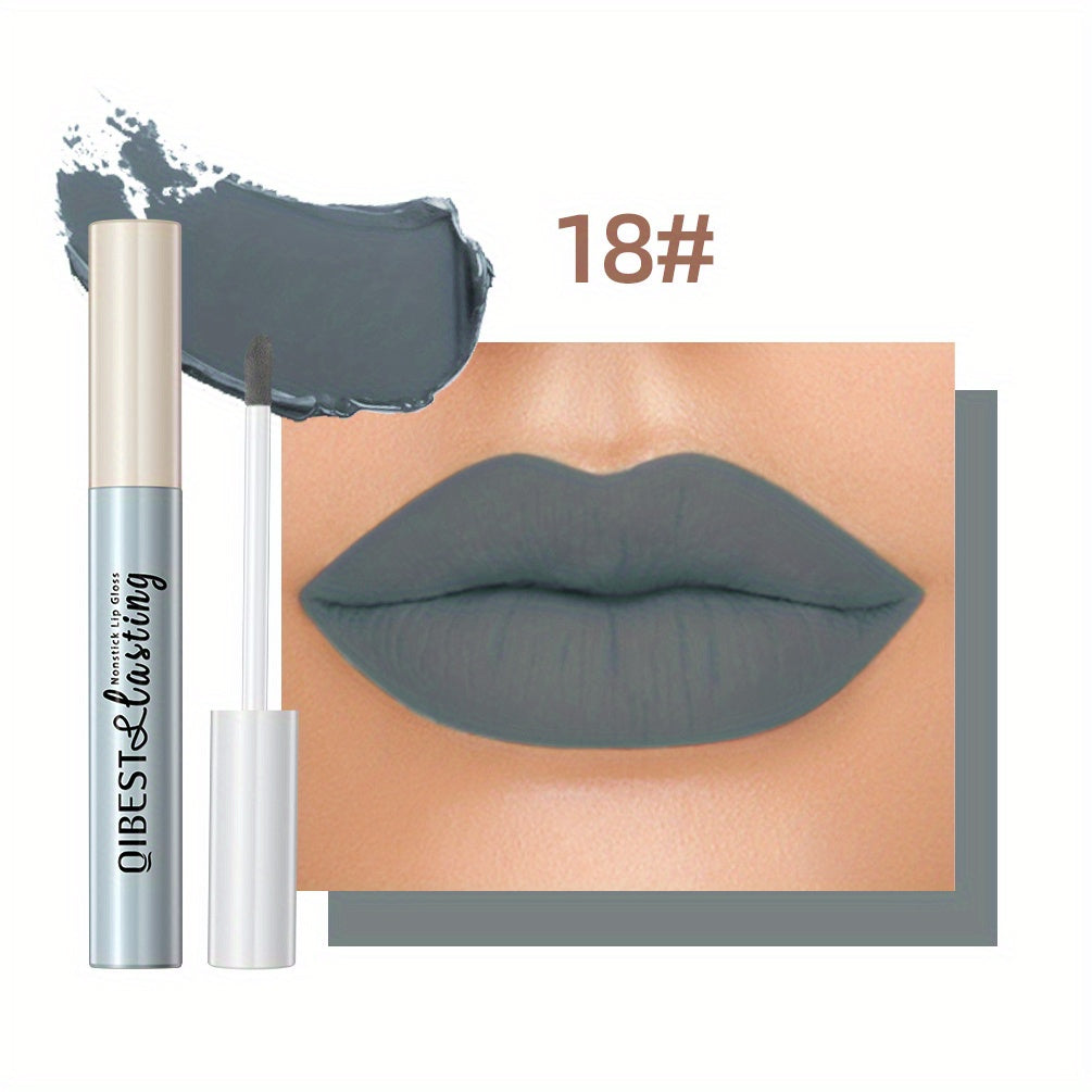 24 Colors Matte Lip Gloss, Long-Lasting, Smudge-Proof, Non-Sticky Lip Stain Valentine's Day Gifts, Ideal For Mardi Gras