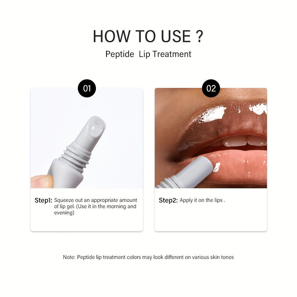 Polypeptide Lip Care Gel, Smooth Lip Lines And Reduce Dead Skin, Moisturizing And Hydrating Lip Repair Gel