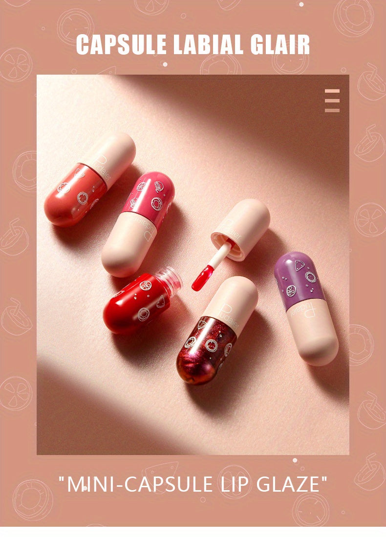Capsule Lip Stain Non Stick Cup Non Fade Lip Gloss Mirror Glow Valentine's Day Gifts For Music Festival
