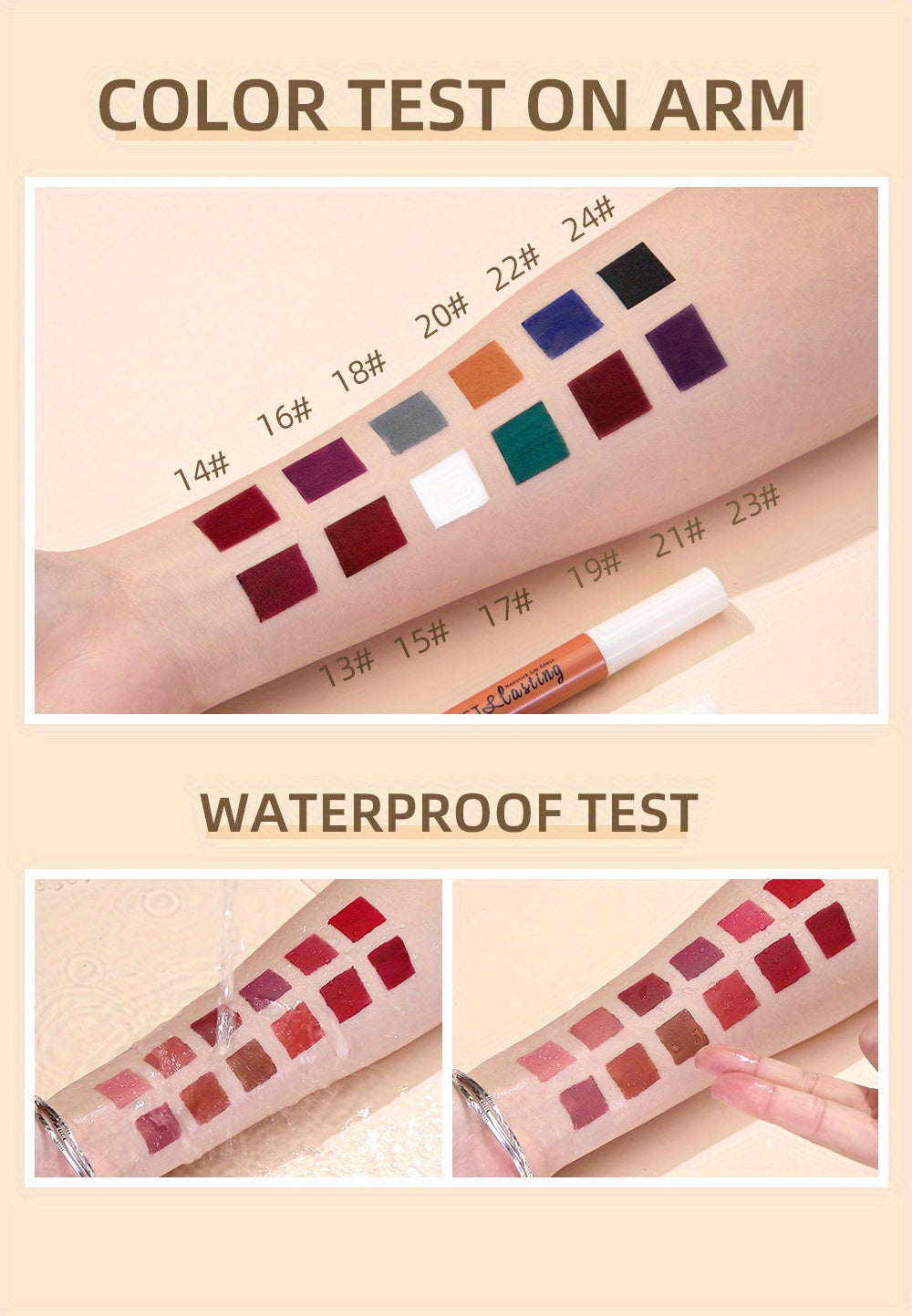24 Colors Matte Lip Gloss, Long-Lasting, Smudge-Proof, Non-Sticky Lip Stain Valentine's Day Gifts, Ideal For Mardi Gras