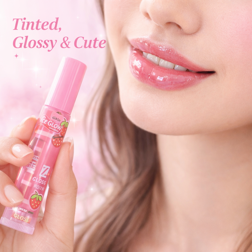 IceGlow™ Lip Gloss Trio – Hydrating & Long-Lasting Shine