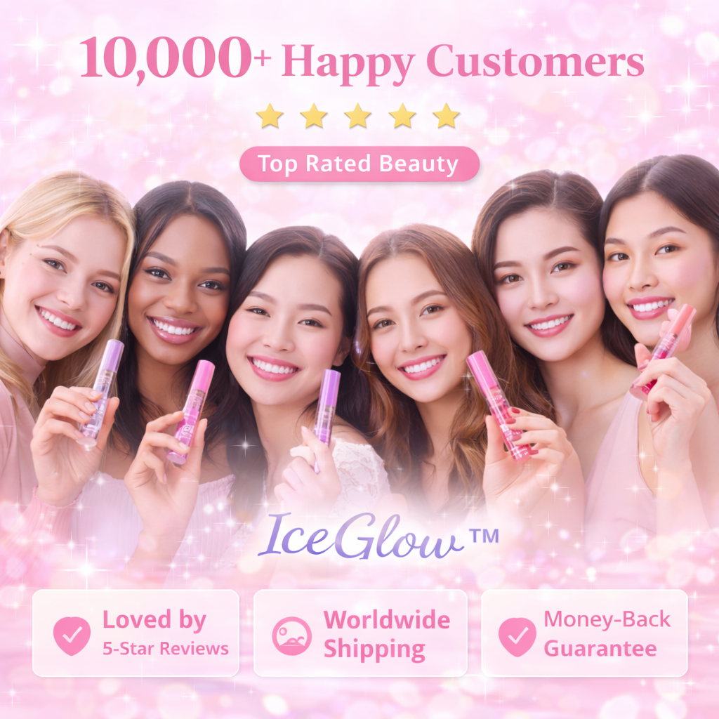 IceGlow™ Lip Gloss Trio – Hydrating & Long-Lasting Shine