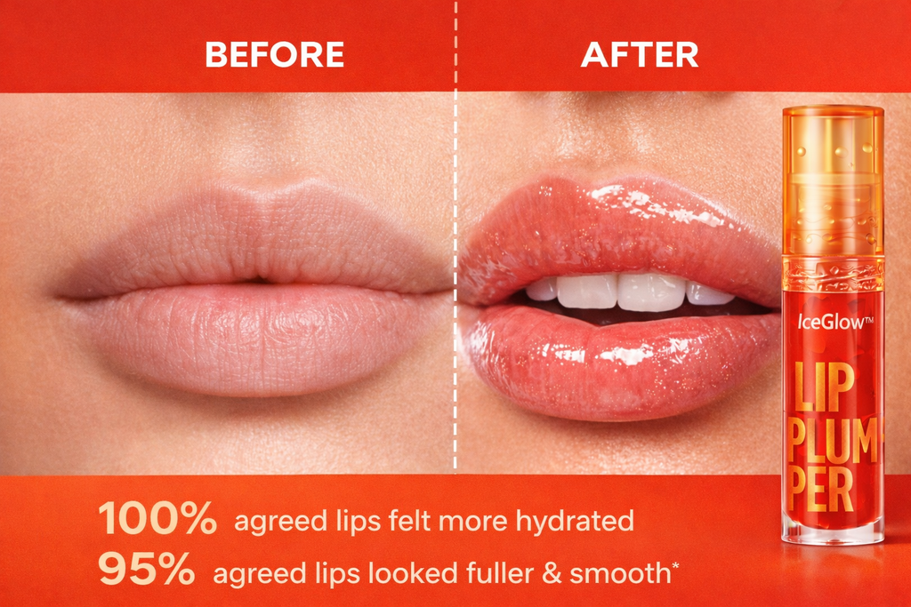IceGlow™ Lip Plumper Gloss – Hydrating & Volumizing High-Shine Lip Serum