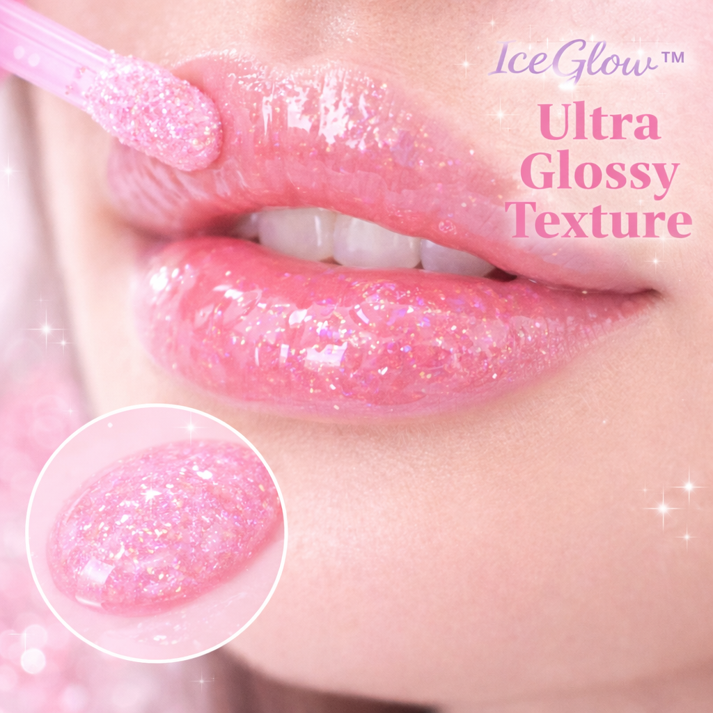 IceGlow™ Lip Gloss Trio – Hydrating & Long-Lasting Shine